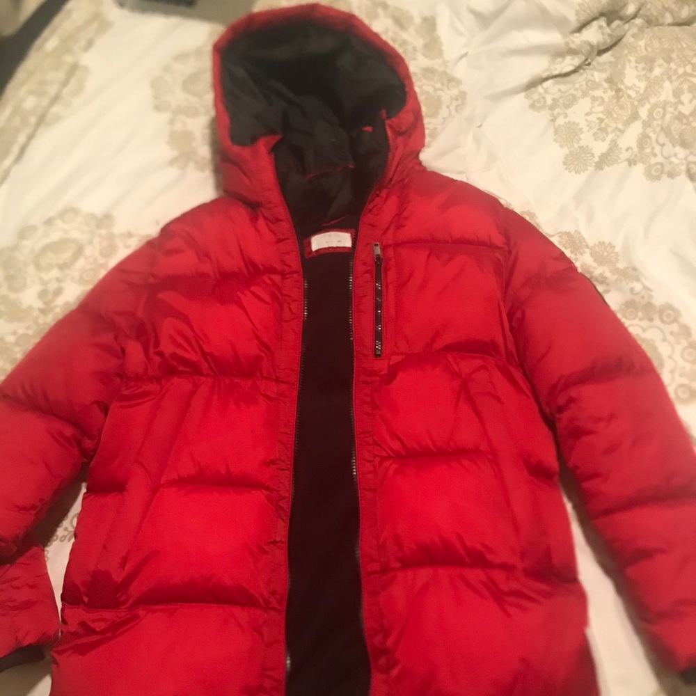 Red Puffer Jacket - image 1